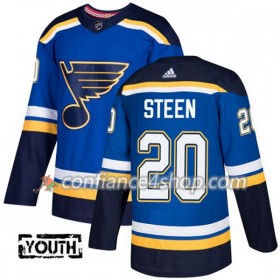 Adidas Maillot de Hockey St. Louis Blues Alexander Steen 20 2017-2018 Bleu Authentic - Enfant